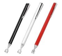 Telescopic Magnet,3 PCS Telescopic Magnetic Pickup Tool Extendable Magnet Stick with Pocket Clip Flexible Magnetic Pen Handheld Portable Retrieval Grabber for Screws Nuts Metal Parts