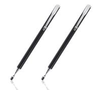 Telescopic Magnetic Picker, 2 Pieces Portable Flexible Gripping Tool, Durable Telescopic Magnetic Collector with Pocket Clip, Picker for Small Parts, Black
