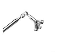 Telescopic Magnetic Pickup Tool, 1.5 lb Pull Strength, 155-480 mm Extendable Range, Metal Construction, for Automotive Repair & Workshop Use