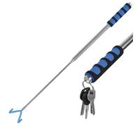 Telescopic Magnetic Pickup Tool 3m/10ft Extendable Stainless Steel Grabber | Long Reach Retriever with 2 Hook and Magnet for Disc Golf, Hard-to-Reach Areas, Metal Parts, Home, Garden, Outdoor