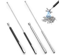 Telescopic Magnetic Pickup Tool, 4 Pcs Telescopic Baton Magnetic Pen Portable Handheld Magnet Stick with Clip Extendable Pick up Stick Grabber for Pickup Screws Nuts Extending to 65cm