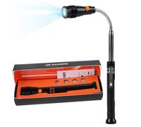 Telescopic Magnetic Pickup Tool with LED Light, Extendable Strong Magnetic Stick, Heavy Duty Retriever for Pick Up Nuts, Bolts, Screws, Garage, Home DIY & Car Repair, Ideal Gift for Men Him Dad