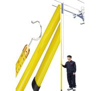 Telescopic Measuring Ruler, Adjustable Height Measuring Pole for Live Power Lines and Construction