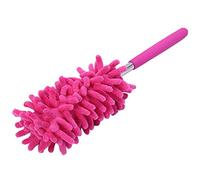 Telescopic Microfiber Feather Duster Extendable Microfiber Duster Dusting Brush Cleaning Feather Brush Long Handled Washable Duster with 360 Degree Rotating Duster for Home Office Car (F, 28cm)