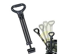 Telescopic Outdoor Cart Handle, Trolley Pull Replacement Part, Adjustable Length Grip with Locking Button Design, Garden Cart Accessory, Utility Handle with Metal Build, for Beach Park