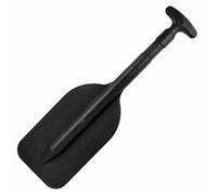 Telescopic Paddle Adjustable Aluminum Alloy Shaft PVC Blade Portable Boat Paddle for Kayak Canoe Fishing Lightweight Durable Water Sports Gear (Black)