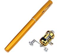 Telescopic Pen Fishing Rod Aluminum Alloy with Spinning Reel