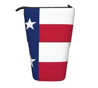 Telescopic Pencil Case Flag of Texas Pen Pouch Print Large Capacity Students Stationery Cases, for Girls, Adults, Boys, Teen
