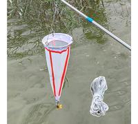 Telescopic Plankton Net with Fine Mesh and Rope, Durable Collection Kit for Aquatic Research in Rivers, Ponds, and Lakes