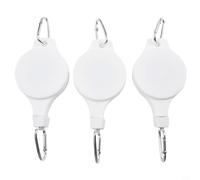 Telescopic Plant Pulley, Adjustable Hanging Basket Hook for Garden Balcony, White 2 Pack(3)