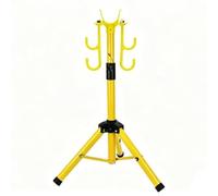 Telescopic Pole for Cable Wire Pulling and Pushing, 6.9-9.8ft | Telescoping Tripod with 6 Hooks, Perfect for Efficient Cable Management and Easy Pushing/Pulling in Various Work Environments