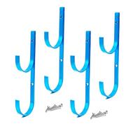 Telescopic Pole Hooks - Pro Pool Pole Hanger | Pool Hooks with Brush for Net, Fixing Hook for Telescopic Aluminium Alloy | Set of Hooks for Swimming Pool | Ad