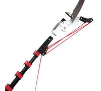 Telescopic Pole Pruner - Extendable Tree Trimming Tool, 12FT-24FT Manual Pole Saw, Long Handle Clippers for Pruning and Cutting Branches