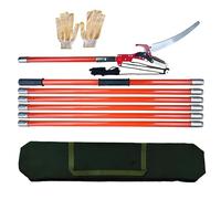 Telescopic Pole Saw, Manual Tree Branch Cutter and Pruner for Garden and Forestry Trimming, Long Reach Design for Easy Tree Maintenance
