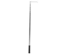 Telescopic Pole with Hook, 30-72Inch Stainless Steel Telescopic Push Pull Rod Wire Grabber Tool Fish Stick with L Hook and J Hook, Wire Reacher Disc Grabber Rod