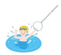 Telescopic Pool Pole with Removable Safety Hook - Portable Water Rescue Equipment for Swimming Pools, Beach, and Floods