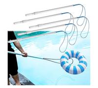 Telescopic Pool Rescue Hook - Adjustable Lightweight Aluminum Telescoping Pole for Emergency Life Saving Equipment