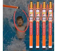 Telescopic Pool Rescue Hook with 18FT Fiberglass Pole - Lifesaving Safety Stick for Drowning Swimmers, Emergency Pool Safety Equipment