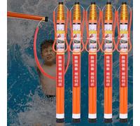 Telescopic Pool Rescue Hook with Pole - 18FT Fiberglass Lifesaving Stick for Drowning Emergency - 5 Pack Pool Safety Equipment for Swimming Pool Rescue