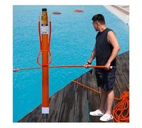Telescopic Pool Rescue Pole with Hook, Adjustable Length Life-Saving Rod for Emergency Water Safety, Ideal for Boats and Swimming Pools(1.2-10m(4.9ft-32.8ft) L)