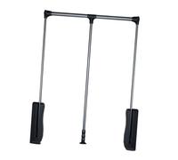 Telescopic Pull Down Clothes Rail Lifter, Max Load 33lbs, Fits Cabinets 21.26-47.24 Inch, Ideal for Efficient Clothing Storage & Organization (Brown, 540-640mm)