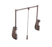 Telescopic Pull-down Wardrobe Rod, Easy To Pull Down to Hang Hangers Save Space Full-length Buffer Cabinet Rails, Easy and Smooth Return(Color1,564-764mm)