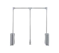 Telescopic Pull-down Wardrobe Rod, Full-length Buffer, Easy To Pull Down t o Hang Hangers, Save Space, Cabinet Rails, Easy And Smooth Return(920-1250mm)