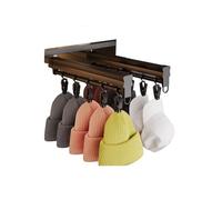 Telescopic Pull Out Pants Rod, Adjustable Wardrobe Organizer for Clothes, Durable Aluminum Alloy Closet Hanger Rail System, Easy Install Storage Solution