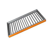 Telescopic Pull-out Rack/Clothes Rack Above Washing Machine | Adjustable Width, Space-saving Design, Silent Sliding Rails, Made of Aluminum Alloy (orange)(564-614mm)