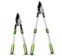 Telescopic Ratchet Anvil Lopper C50 Blade Garden Branch Cutter Pruning Tool
