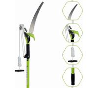 Telescopic Ratchet Tree Pruner & Lopper With Saw Blade Extendable Branch Cutter