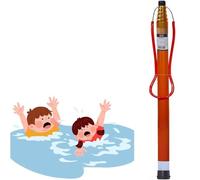 Telescopic Rescue Hook for Emergency Water Safety, Extendable Lifeguard Pole to Save Drowning Swimmers at Pool, Beach, or Lake