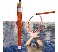 Telescopic Rescue Pole, Lightweight Hook for Swimming Pool Safety and Emergency Lifeguard Equipment