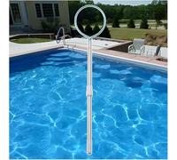 Telescopic Rescue Pole with Handle - Lightweight Aluminum Lifesaving Hook for Emergency Water Rescue, Swimming Pool & Water Park (10.7ft to 29.5ft)