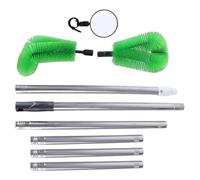 Telescopic Rod Eaves Cleaning Brush Grout Cleaner Debris Leaves Branches Remover Gutter Tool Roofing Gutter