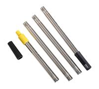 Telescopic rod, multifunctional extension rod, telescopic rod with non-slip ergonomic handle, stainless steel for household outdoor activities