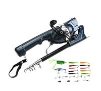 Telescopic Rod - Portable and Folding Alloy Rod | Gift for Men, with Light Baits, Bass Trout, Chub, Zander, Actions