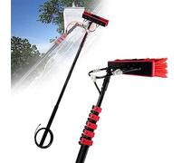 Telescopic rod water-bearing washing brush, telescopic washing brush 3.6M-11M telescopic rod window cleaning with squeegee, conservatory cleaning set, glass cleaning, bru
