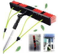 Telescopic rod, water-bearing window cleaning with squeegee, washing brush, conservatory cleaning set, water-bearing washing brush, glass cleaning