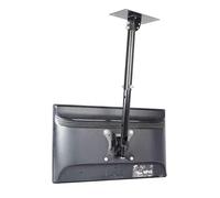 Telescopic Rotating Lcd Tv Ceiling Bracket - Adjustable Tilt Ceiling Tv Mount, For 12-27 Inch Tv Wall Mount, Max Vesa 200X200Mm, Multiple Height Options Tv Stand,2M