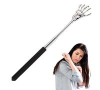 Telescopic Scratching Stick for the Body - 8.81 Inch Metal Hand Design Relief Bar, Expandable Muscle Comfort Device, Compact Folding System with Robust Gripping Mechanism, for Rice