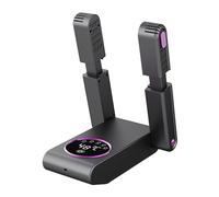 Telescopic Shoe Dryer, Quiet Operation, Smart Timer, Remove Odor and Moisture from Work Boot Gloves (A)