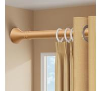 Telescopic Shower Curtain Rod 410-500cm 360-450cm 160-250cm 40-55cm No Drill Adjustable Bathroom Bedroom Closet Window Door Rod (Yellow 260-350cm)