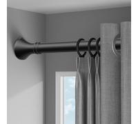 Telescopic Shower Curtain Rod Adjustable 210-300cm No Drill Extensible for Bathroom Bedroom Closet Windows Doors - Black 410-500cm 360-450cm 160-250cm 40-55cm