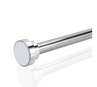 Telescopic Shower Curtain Rod Clamp Curtain Rod Extendable Stainless Steel
