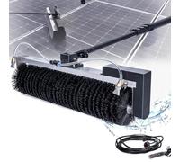Telescopic Solar Panel Cleaner, 350RPM Brushless Motor, Dry Wet Electric Brush for PV Modules, Roofs, Windows, Safe Durable Aluminum Pole, Professional Cleaning Kit LithiumBattery-3.5m/11.4ft | 1