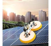 Telescopic Solar Panel Cleaning Brush - Dual Head Automatic Window & Glass Cleaner, 220-240V Electric Power for Efficient Solar Maintenance & Cleaning Solutions