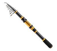 Telescopic Spinning Fishing Rod Carbon Fiber Portable Sea | Freshwater Travel Rod Pole Ceramic Guides Anti-Slip EVA Handle Reinforced Alloy Reel Seat 180-300cm