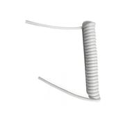 Telescopic Spiral Cable 2Pcs 3 Cores 15AWG Telescopic Spiral Cable Spiral Length 0.5 Meters Spring Power Cord Pure Copper Cores Spring Wire Retractable(Black)