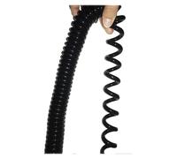 Telescopic Spiral Cable 4 Core Telescopic Shield Spiral Cable 22AWG 0.3mm Square Spring Wire Copper Core Stretch 1 Meter to 10 Meters Extensible Wire Retractable(Stretch 5 Meter)
